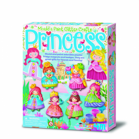 3-6 ani - Atelier creativ Modeleaza si picteaza - Prințesa cu sclipici