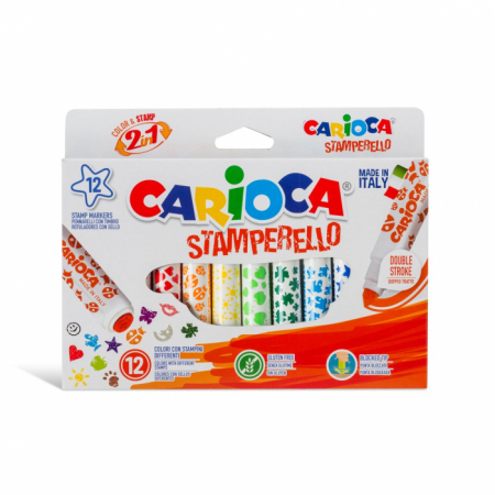 Carioca Stamperello varf dublu 12buc / set [0]