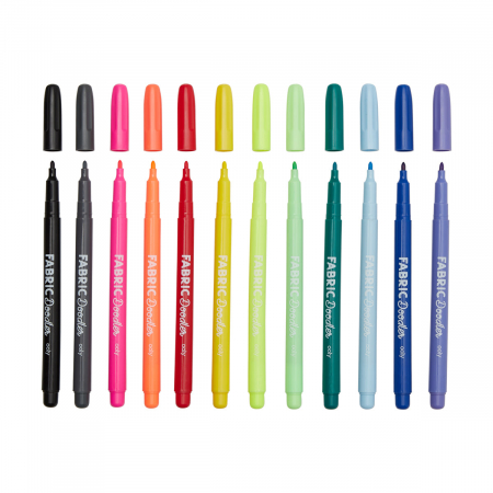 Carioci permanente pentru textile Fabric Doodlers - Set de 12 [1]