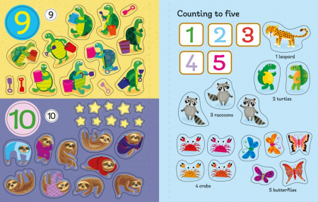 Carte cu autocolante First Sticker Book 123 [3]