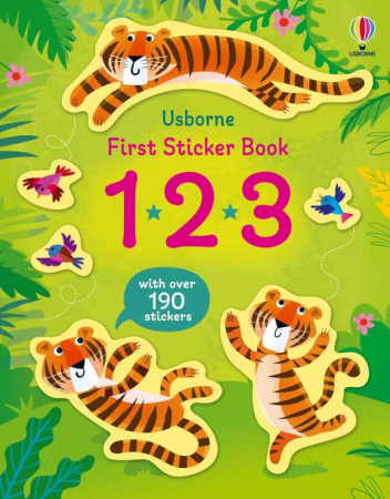Jocuri Educative - Carte cu autocolante First Sticker Book 123