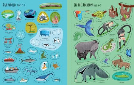 Carte cu autocolante First Sticker Book Planet Earth [3]