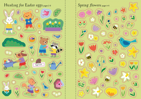Carte cu autocolante Little First Stickers Easter [3]