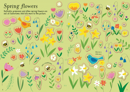 Carte cu autocolante Little First Stickers Easter [2]