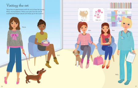 Carte cu stickere, Dolly Dressing Dogs and Puppies [1]