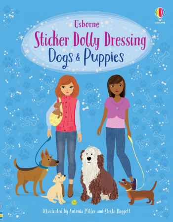Carti educative - Carte cu stickere, Dolly Dressing Dogs and Puppies