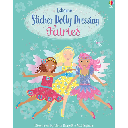 Carti educative - Carte cu stickere, Dolly Dressing Fairies, Usborne