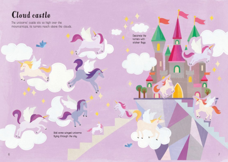 Carte cu stickere Little First Stickers Unicorns [2]
