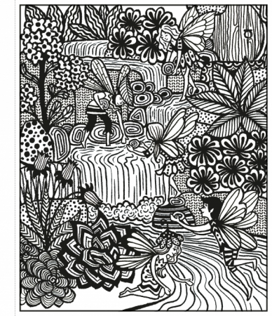 Carte de pictat cu apa Fairy Gardens Magic Painting Book [1]