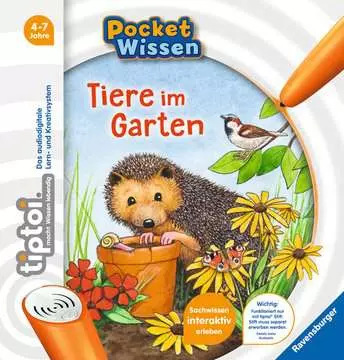 Jocuri Educative - Carte Interactiva in limba germana TipToi Animale in Gradina