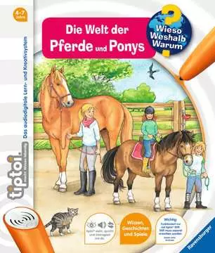 Carte Interactiva in limba germana TipToi Ravensburger Lumea cailor și a poneilor [0]