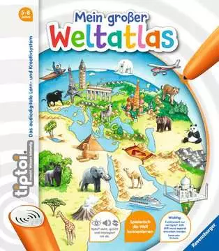 Jocuri Educative - Carte Interactiva in limba germana TipToi Ravensburger Marele meu Atlas