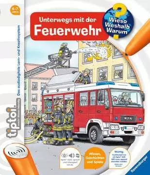 Carte Interactiva in limba germana TipToi Ravensburger În acțiune cu pompierii [0]