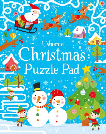 Christmas puzzles pad, 6 ani+, Usborne [0]
