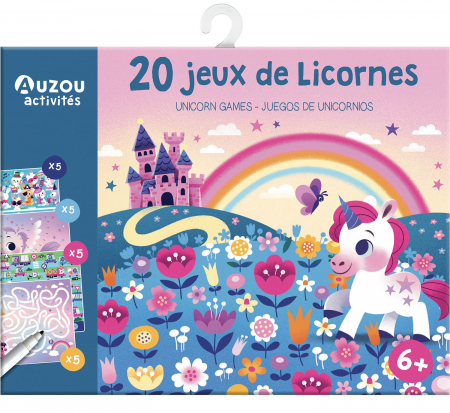 Auzou - Colectie 20 de mini jocuri cu unicorni