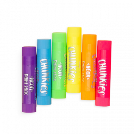 Creioane tempera solida Chunkies culori neon, 6 bucati [1]