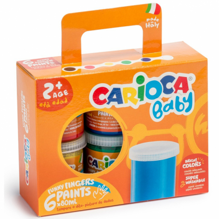 Culori pentru pictura cu degetele Carioca Baby Finger Paint 2+ [2]