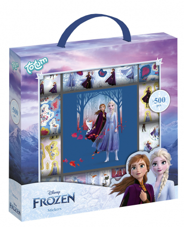 3-6 - Cutie cu abtibilduri Disney Frozen, pe rola