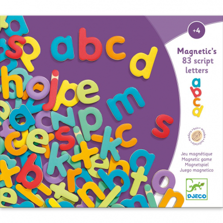 83 Litere magnetice colorate pentru copii- Djeco [0]
