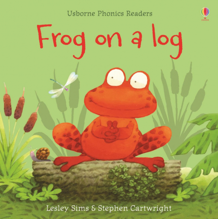 1-3 ani - Frog on a Log, Carte de citit in limba engleza cu cod QR