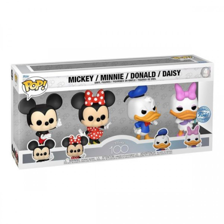 6-99 ani - Funko POP Disney: Disney Classics - 4PK - Mickey / Minnie / Donald / Daisy