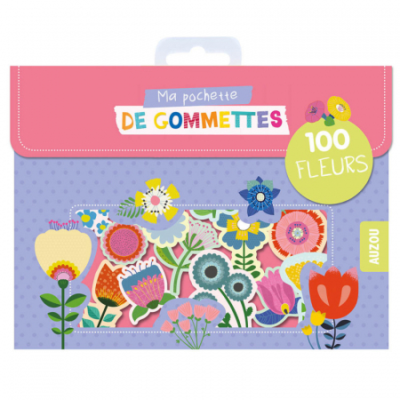 Jocuri Creative - Gentuta mea cu 100 de abtibilduri repozitionabile cu flori