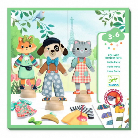 3-6 ani - Joc creativ Bine te-am gasit Paris, Djeco