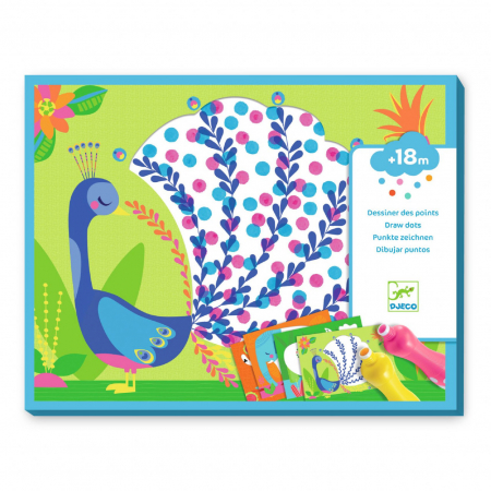 Jocuri Educative - Joc creativ de pictat pentru cei mici Doar puncte, Djeco