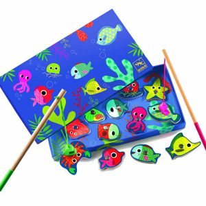 Joc de pescuit magnetic pesti colorati Djeco [2]