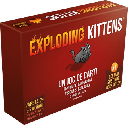 Jocuri Educative - Joc de societate EXPLODING KITTENS