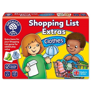 Joc educativ in limba engleza Shopping List Cloths Lista de cumparaturi Haine Orchard Toys [0]