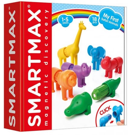 Joc Educativ Magnetic Smartmax My First Safari Animals cu 18 piese magnetice [0]