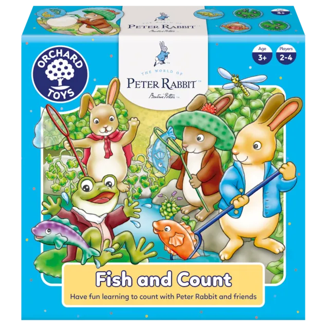 3-6 ani - Joc Educativ Pescuieste si Numara Peter Rabbit