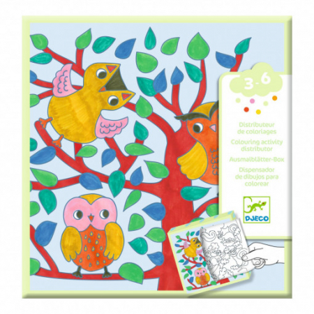 Jocuri Creative - Jocuri si planse de colorat Padure, Djeco