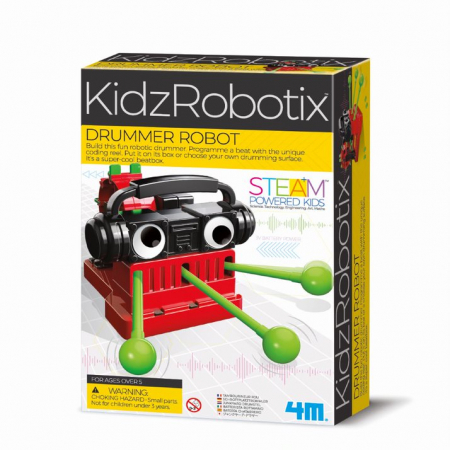 Jocuri Educative - Kit constructie robot - Drummer, Kidz Robotix