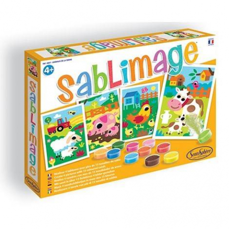 Jocuri Educative - Kit creativ cu nisip Sablimage Ferma