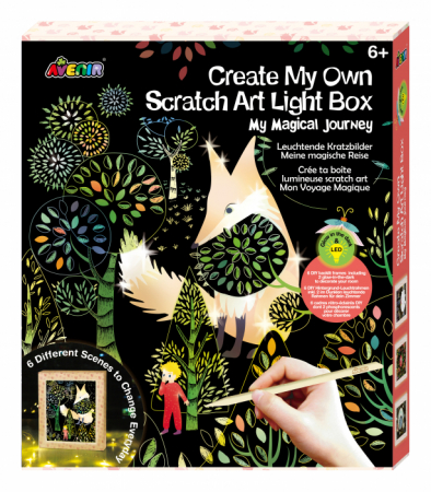 6-99 ani - Kit DIY de razuit - Lumina de Veghe pentru camera - Calatorie Magica