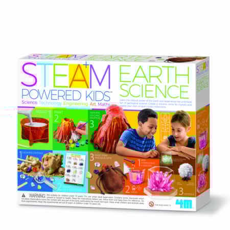 Jocuri Educative - Kit stiintific - Stiinta Pamantului, STEAM Kids