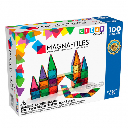 Magna-Tiles Clear Colors set magnetic (100 piese) [0]