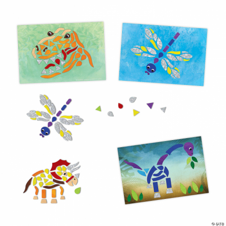 Mozaic magnetic - Salvarea dinozaurilor, Dinosaur Escape Shiny Mosaics [3]