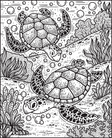 Narwhals and Other Sea Creatures Magic Painting Book, Carte de pictat cu apa [1]