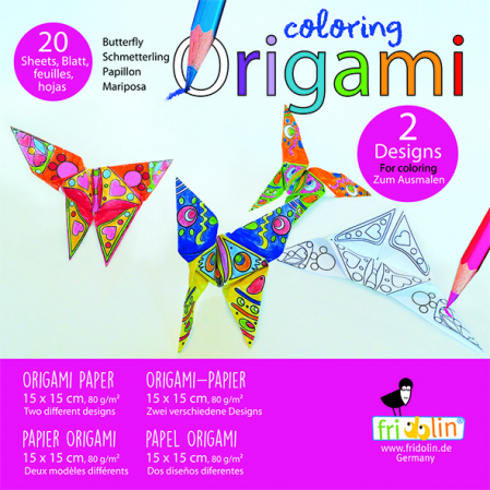Origami Fridolin, fluturasi de colorat [0]