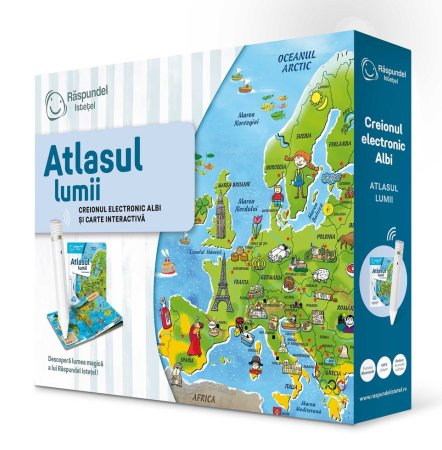Pachet Raspundel Istetel, creion si carte Atlasul lumii [3]