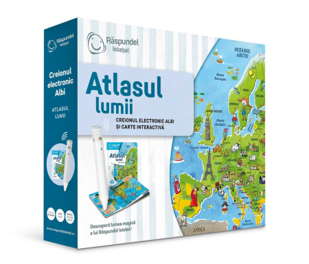 Pachet Raspundel Istetel, creion si carte Atlasul lumii [2]