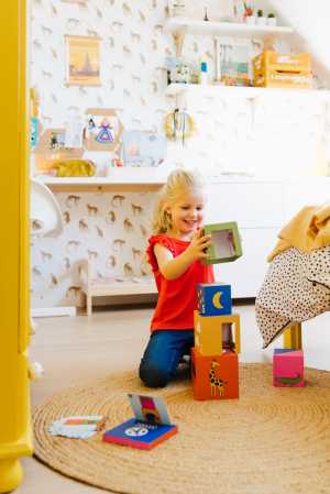 Peek a Zoo, Joc educativ de construit pentru 2 ani + [4]