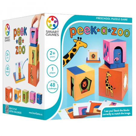 Promotii - Peek a Zoo, Joc educativ de construit pentru 2 ani +