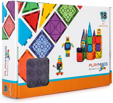 Promotii - Playmags set placi magnetice compatibile Lego - caramizi mari