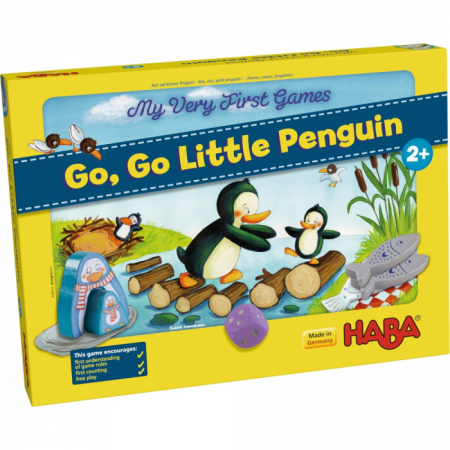 Primele mele jocuri Cursa Pinguinilor- Go, Go Little Penguin, Joc educativ Haba [0]