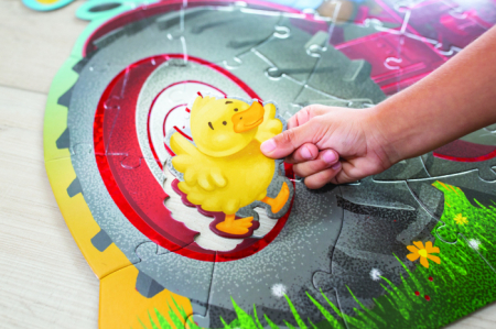 Puzzle de podea in forma de tractor, Shiny Tractor Floor Puzzle [5]