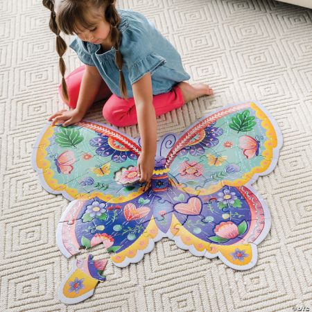 Puzzle de podea în formă de fluture – Butterfly Floor Puzzle [1]